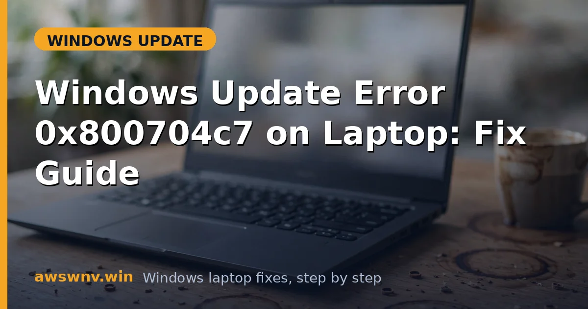 Windows Update Error 0x800704c7 on Laptop: Fix Guide