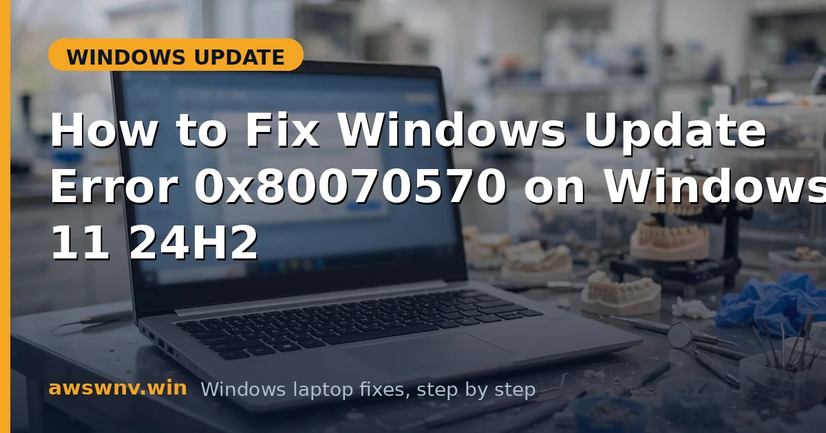 How to Fix Windows Update Error 0x80070570 on Windows 11 24H2