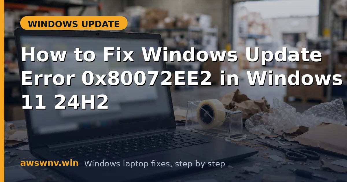 How to Fix Windows Update Error 0x80072EE2 in Windows 11 24H2