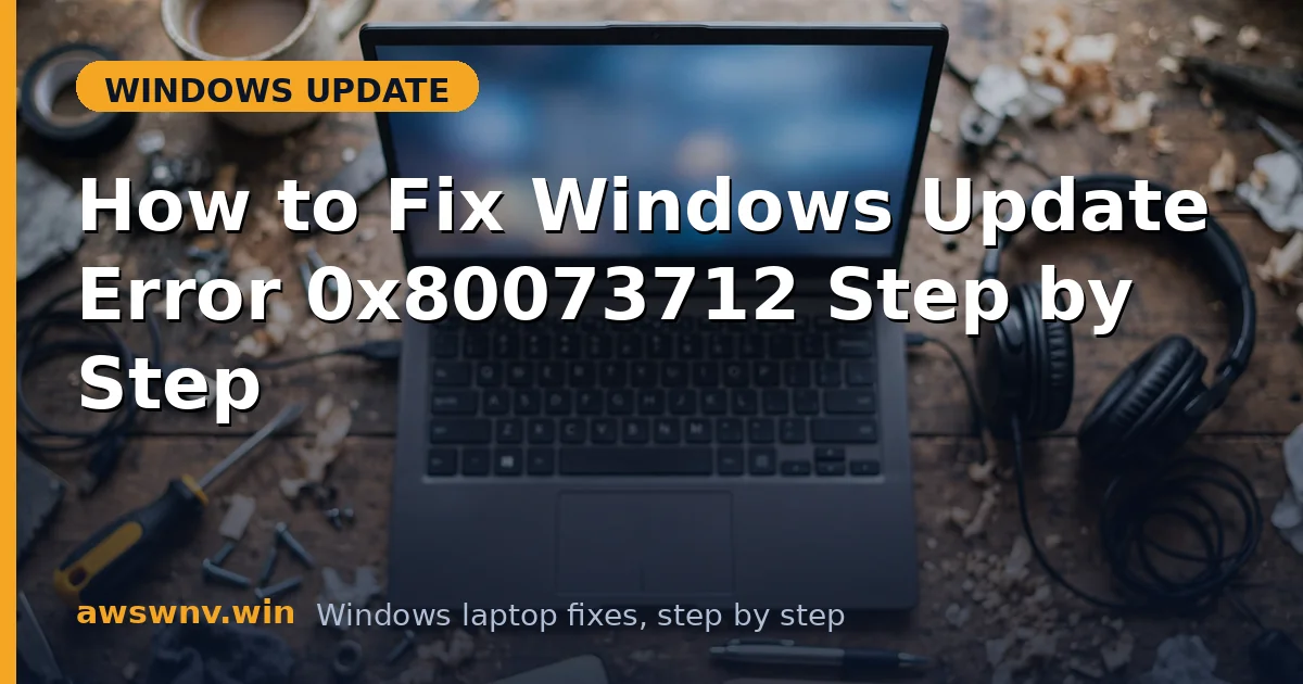 How to Fix Windows Update Error 0x80073712 Step by Step