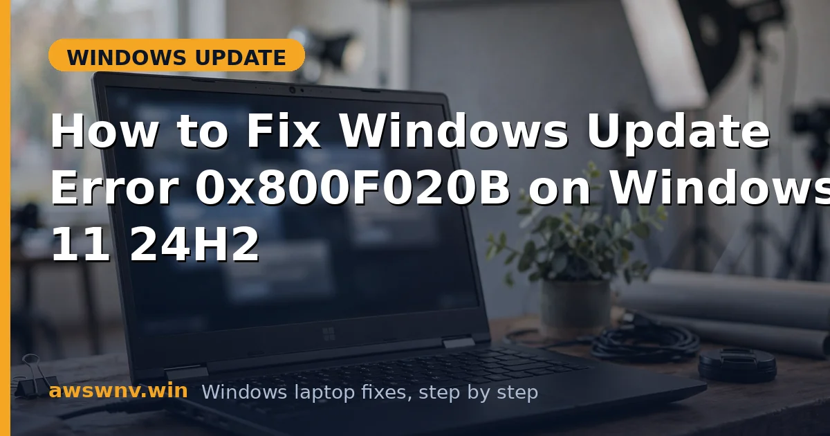 How to Fix Windows Update Error 0x800F020B on Windows 11 24H2