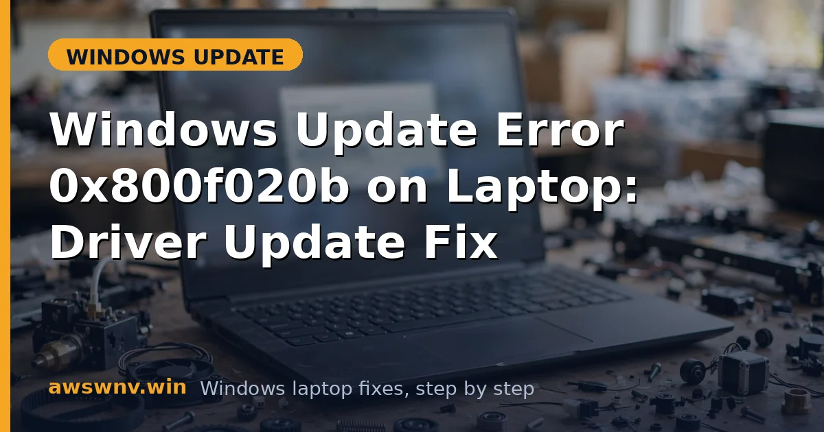 Windows Update Error 0x800f020b on Laptop: Driver Update Fix