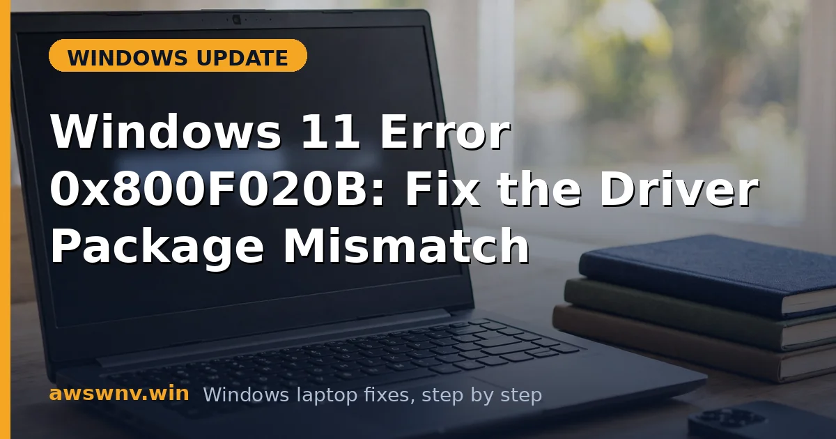 Windows 11 Error 0x800F020B: Fix the Driver Package Mismatch