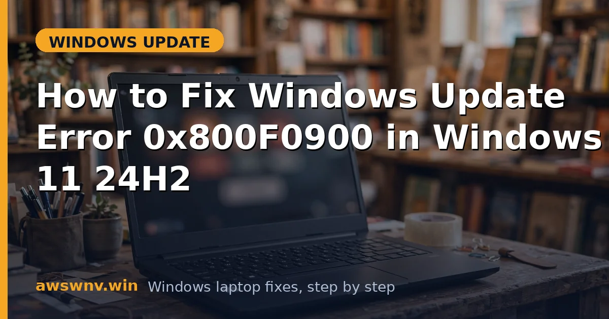 How to Fix Windows Update Error 0x800F0900 in Windows 11 24H2