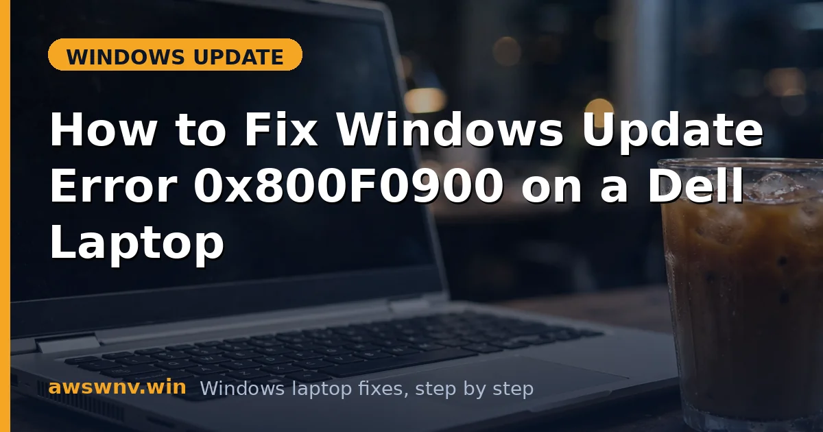 How to Fix Windows Update Error 0x800F0900 on a Dell Laptop