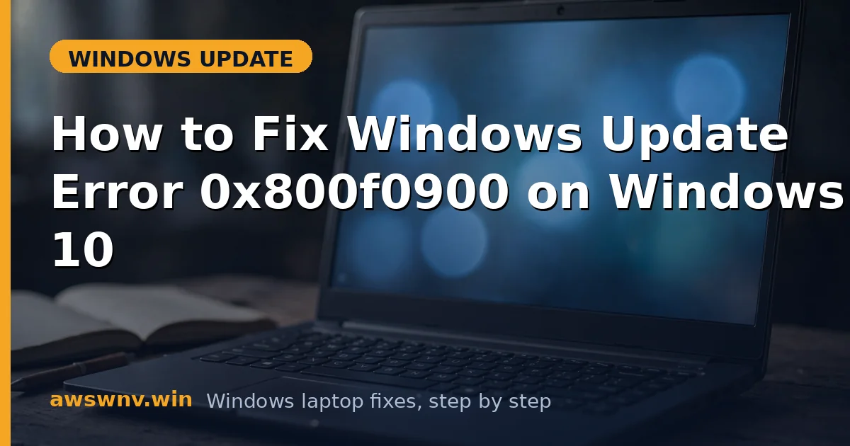How to Fix Windows Update Error 0x800f0900 on Windows 10
