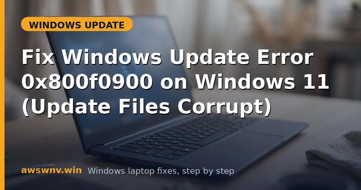 Fix Windows Update Error 0x800f0900 on Windows 11 (Update Files Corrupt)