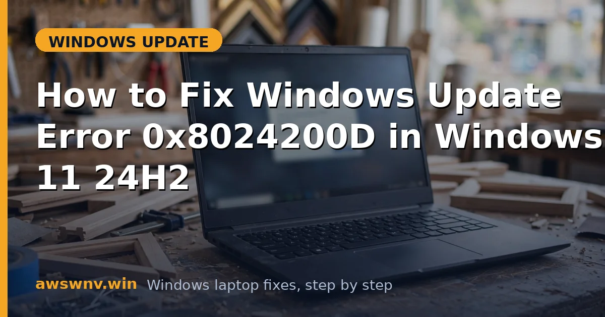 How to Fix Windows Update Error 0x8024200D in Windows 11 24H2