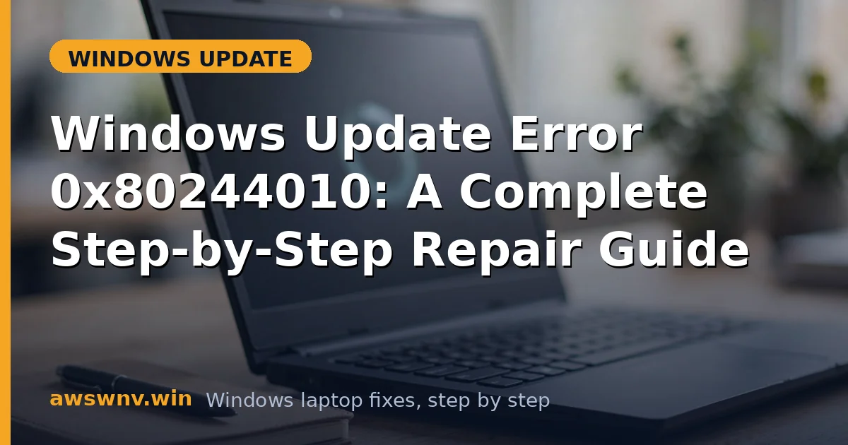 Windows Update Error 0x80244010: A Complete Step-by-Step Repair Guide