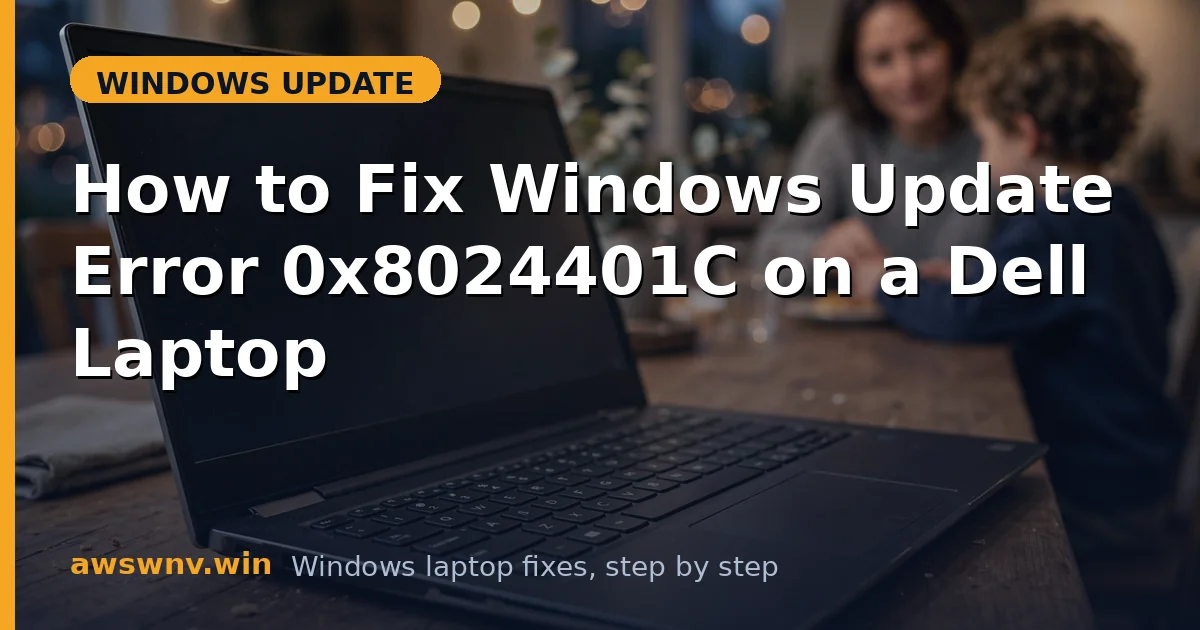 How to Fix Windows Update Error 0x8024401C on a Dell Laptop