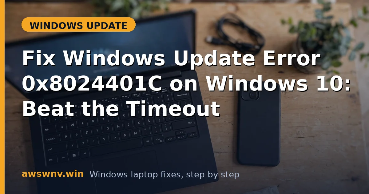 Fix Windows Update Error 0x8024401C on Windows 10: Beat the Timeout