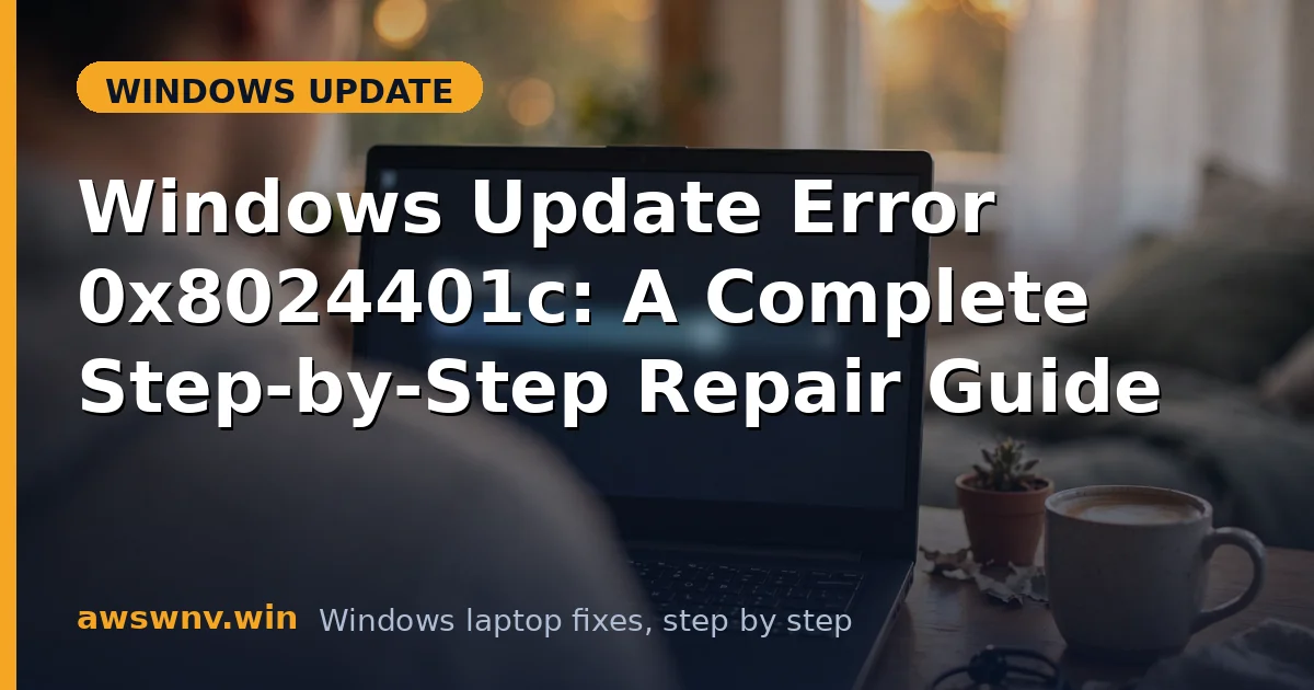 Windows Update Error 0x8024401c: A Complete Step-by-Step Repair Guide