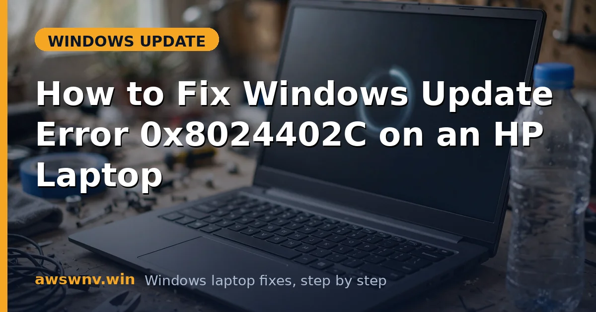 How to Fix Windows Update Error 0x8024402C on an HP Laptop