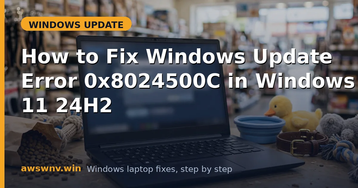 How to Fix Windows Update Error 0x8024500C in Windows 11 24H2