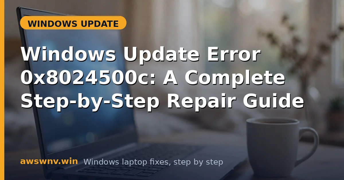 Windows Update Error 0x8024500c: A Complete Step-by-Step Repair Guide