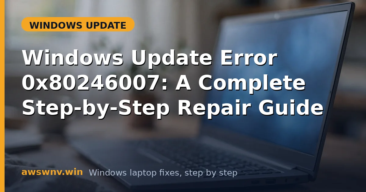 Windows Update Error 0x80246007: A Complete Step-by-Step Repair Guide
