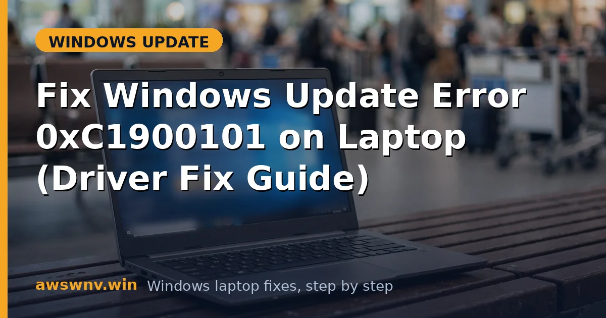 Fix Windows Update Error 0xC1900101 on Laptop (Driver Fix Guide)