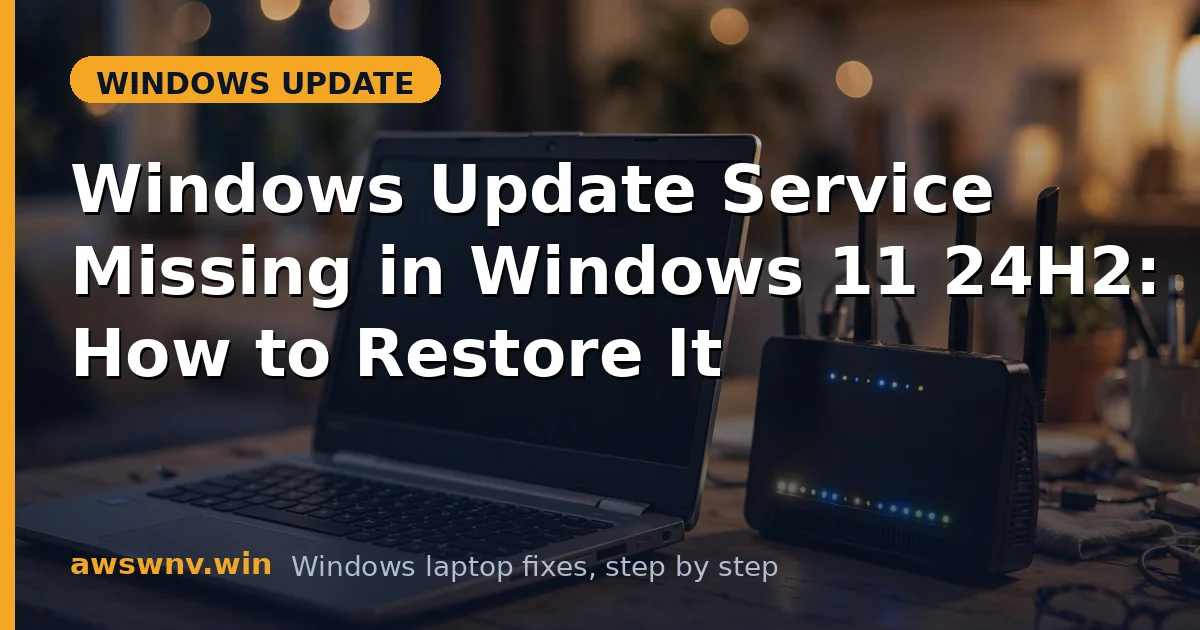 Windows Update Service Missing in Windows 11 24H2: How to Restore It
