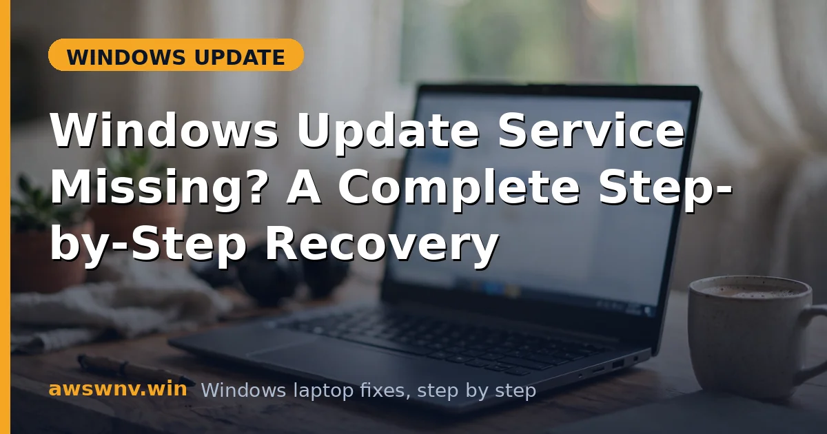 Windows Update Service Missing? A Complete Step-by-Step Recovery
