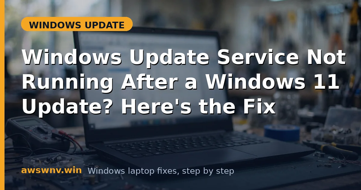 Windows Update Service Not Running After a Windows 11 Update? Here's the Fix