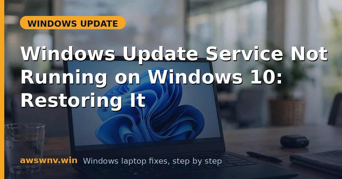 Windows Update Service Not Running on Windows 10: Restoring It