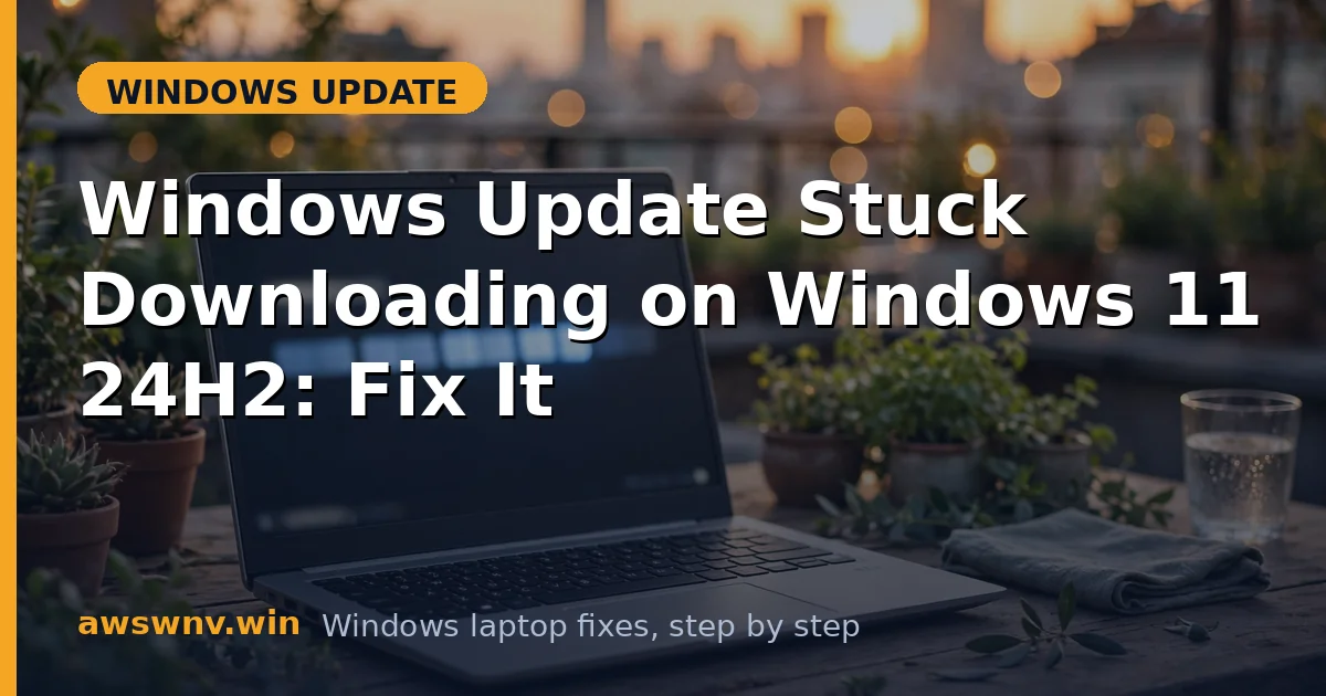 Windows Update Stuck Downloading on Windows 11 24H2: Fix It
