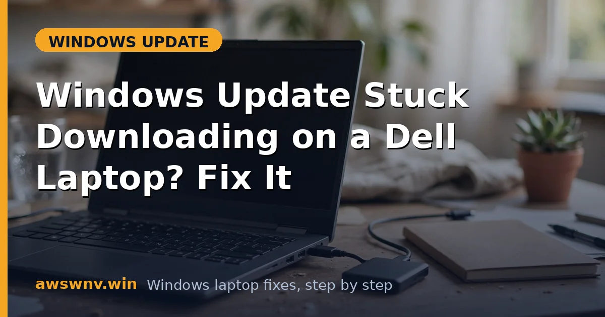 Windows Update Stuck Downloading on a Dell Laptop? Fix It
