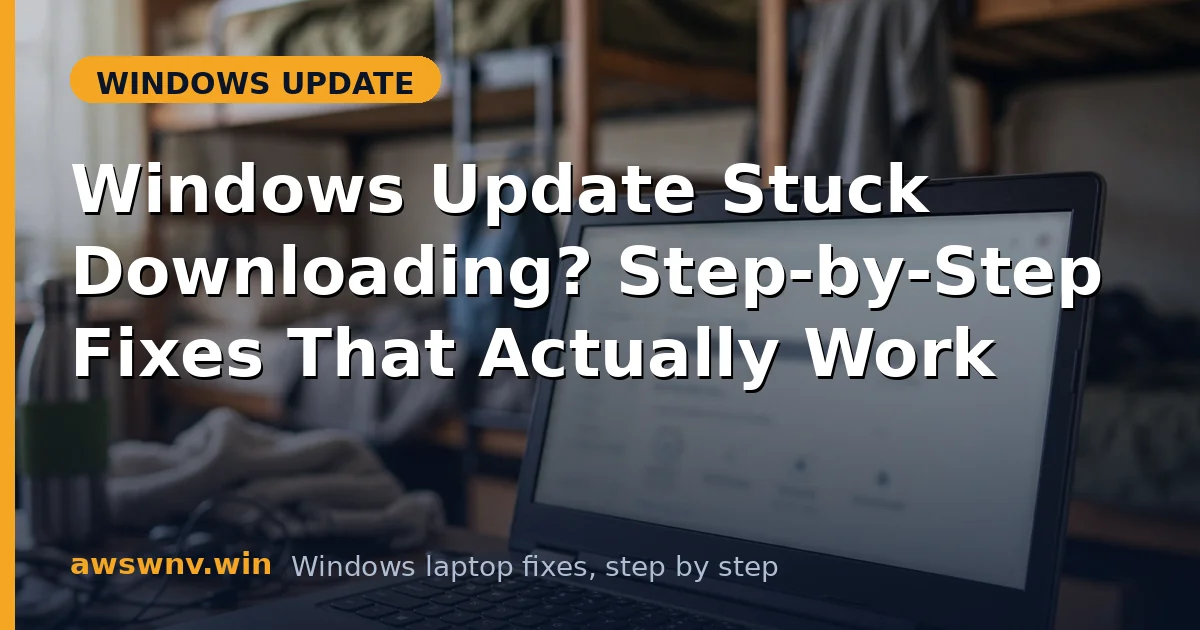 Windows Update Stuck Downloading? Step-by-Step Fixes That Actually Work