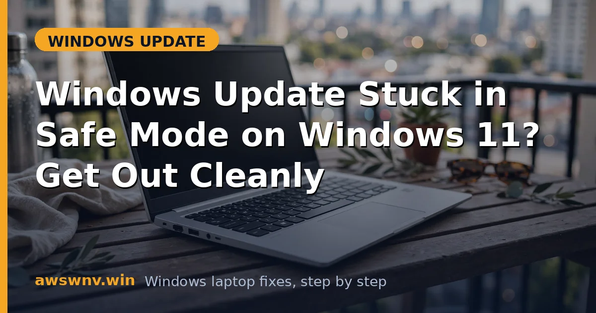 Windows Update Stuck in Safe Mode on Windows 11? Get Out Cleanly