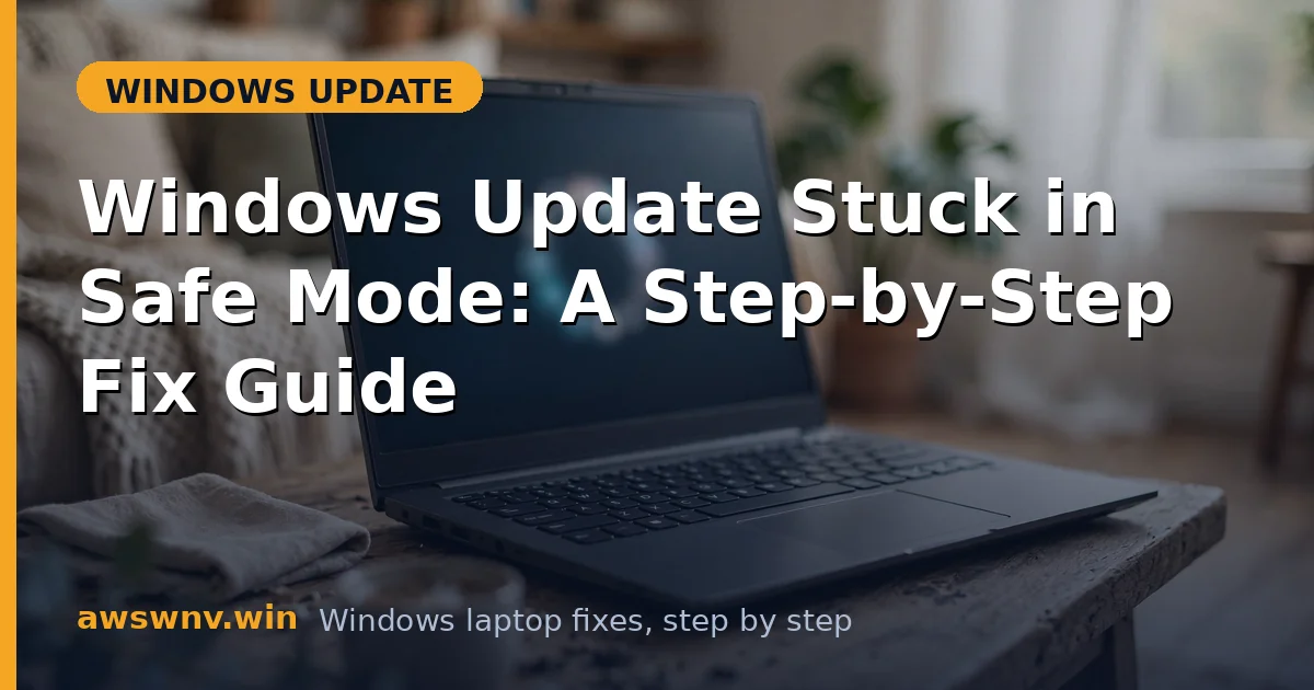 Windows Update Stuck in Safe Mode: A Step-by-Step Fix Guide