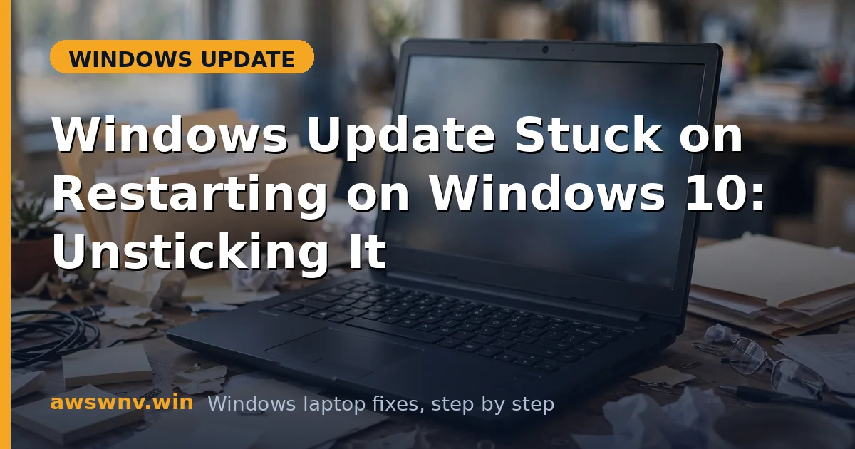 Windows Update Stuck on Restarting on Windows 10: Unsticking It