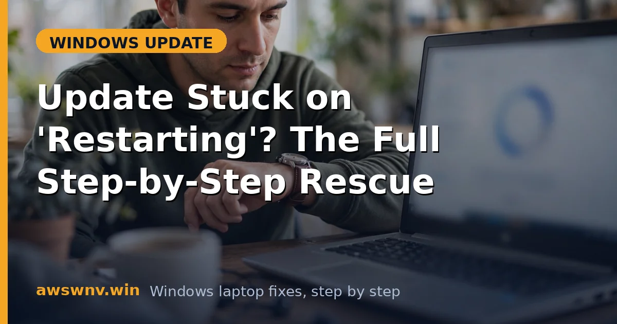 Update Stuck on 'Restarting'? The Full Step-by-Step Rescue