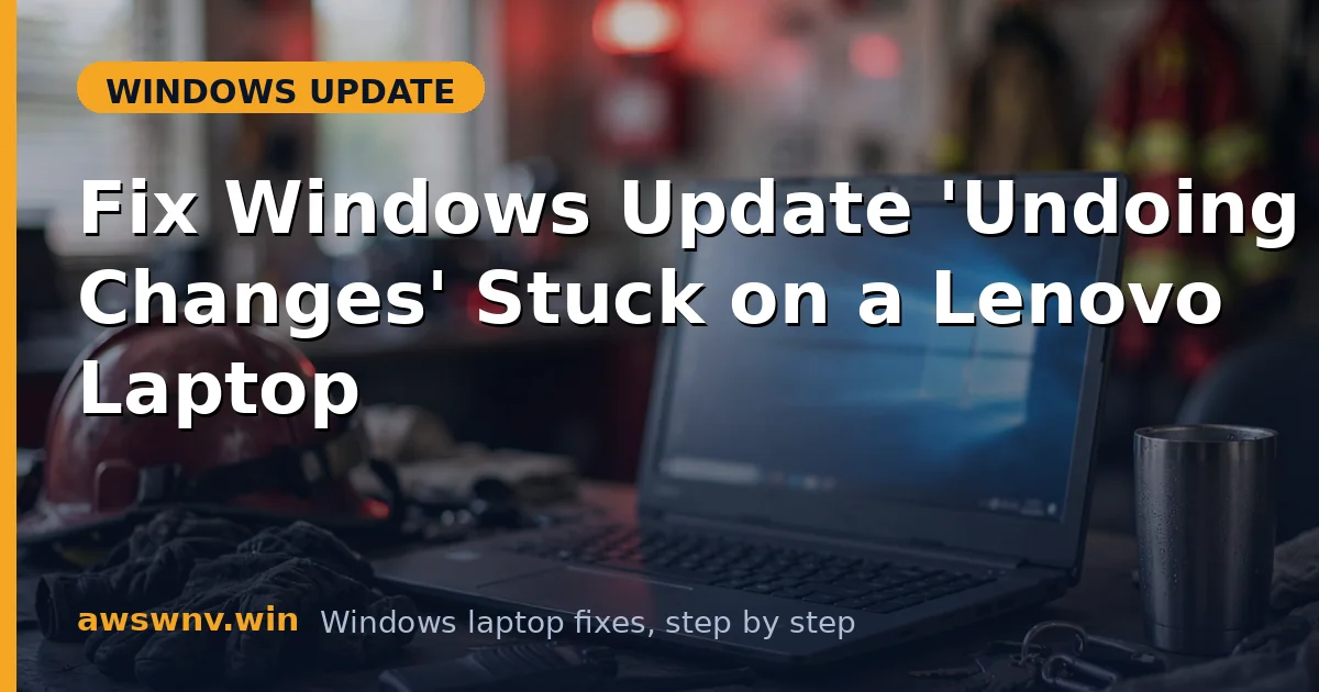 Fix Windows Update 'Undoing Changes' Stuck on a Lenovo Laptop
