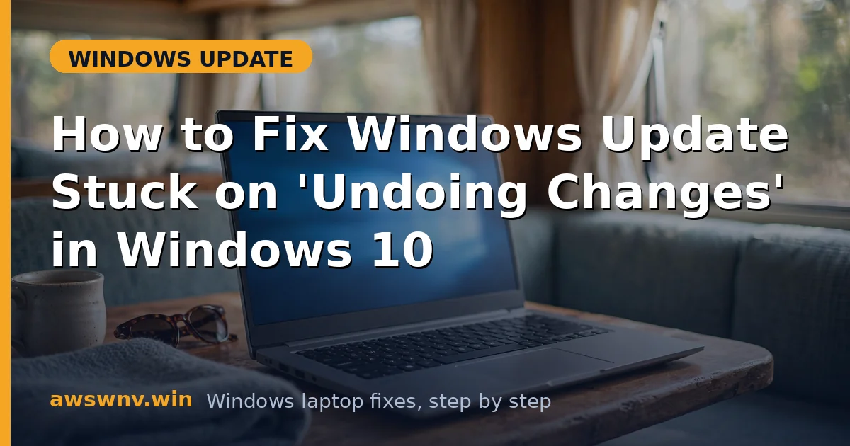 How to Fix Windows Update Stuck on 'Undoing Changes' in Windows 10