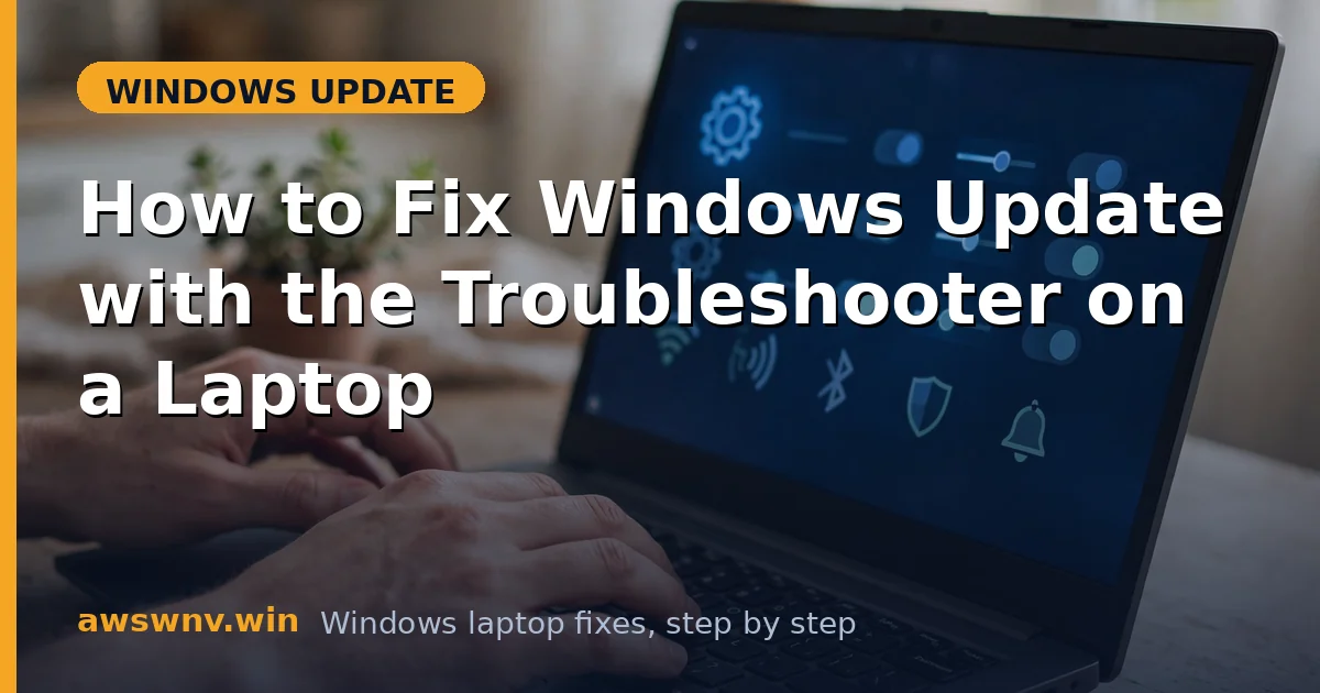 How to Fix Windows Update with the Troubleshooter on a Laptop