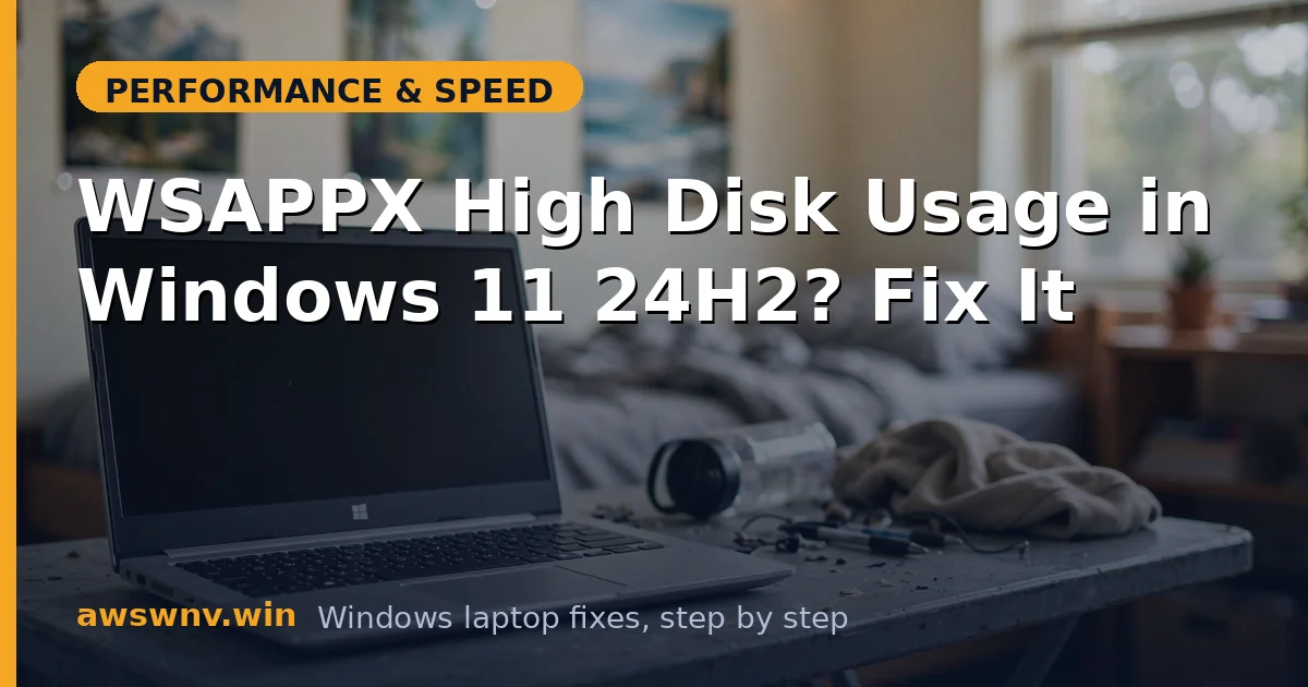 WSAPPX High Disk Usage in Windows 11 24H2? Fix It