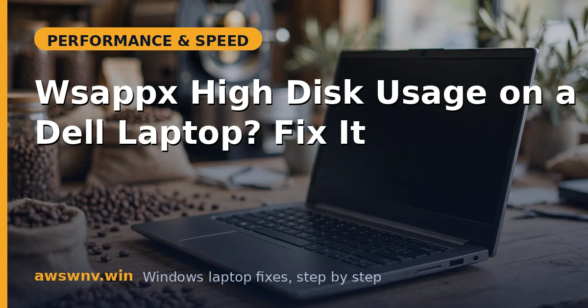 Wsappx High Disk Usage on a Dell Laptop? Fix It