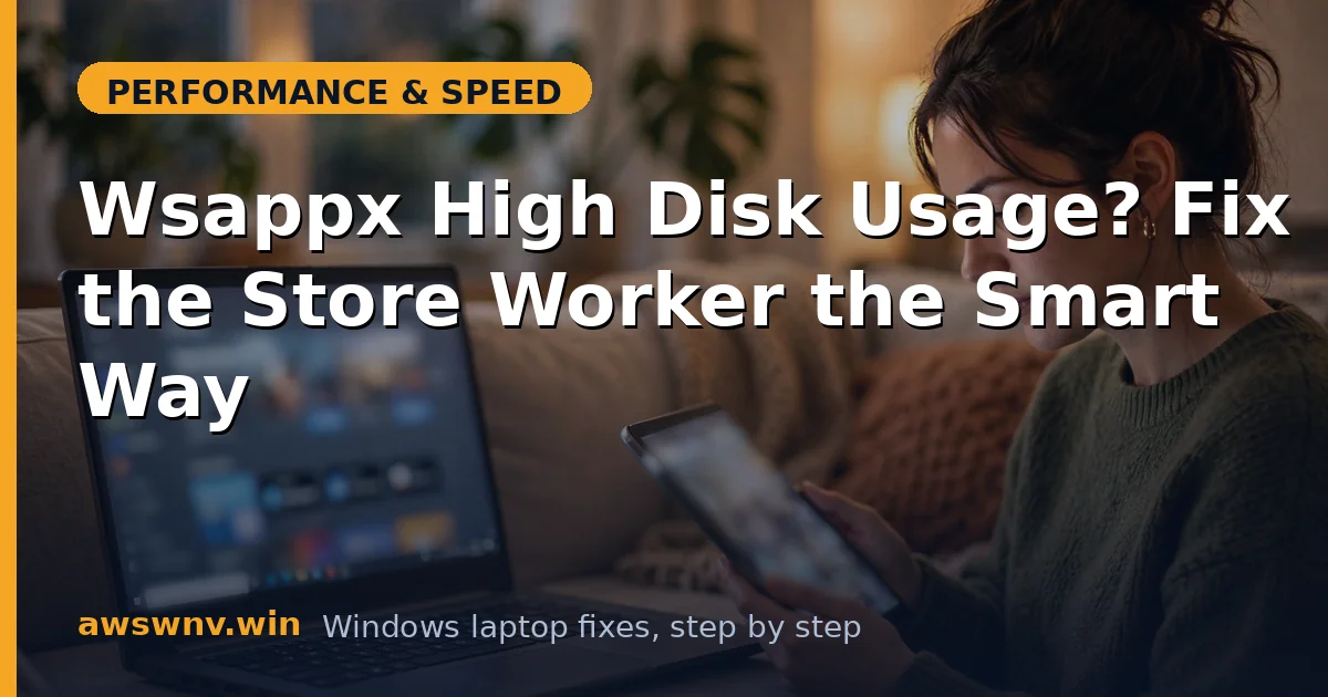 Wsappx High Disk Usage? Fix the Store Worker the Smart Way