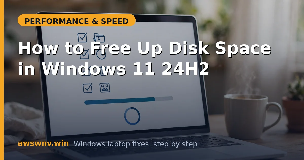 How to Free Up Disk Space in Windows 11 24H2