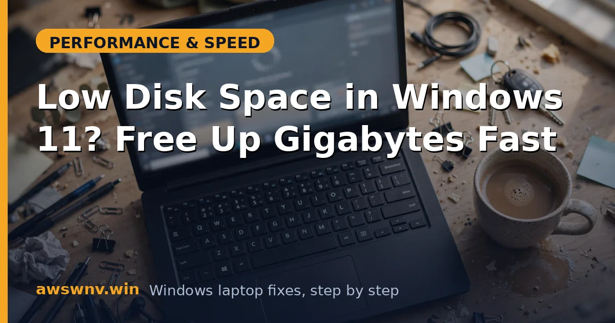 Low Disk Space in Windows 11? Free Up Gigabytes Fast