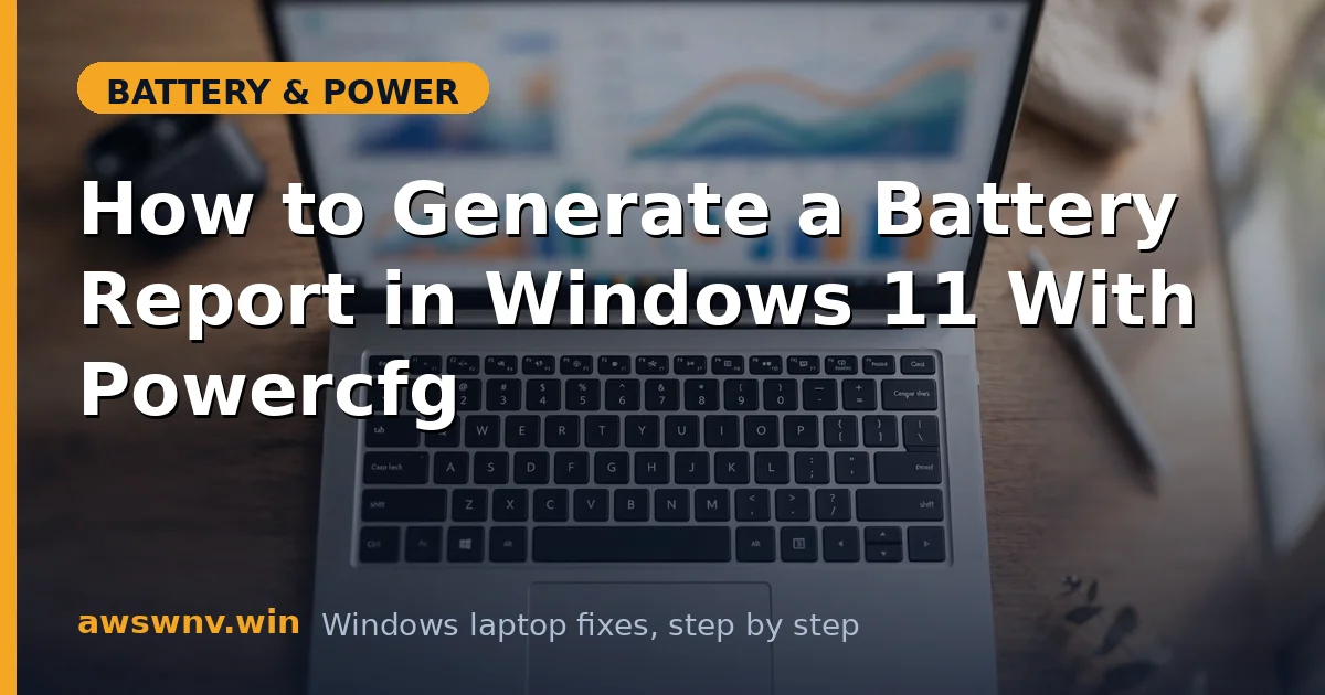 How to Generate a Battery Report in Windows 11 With Powercfg