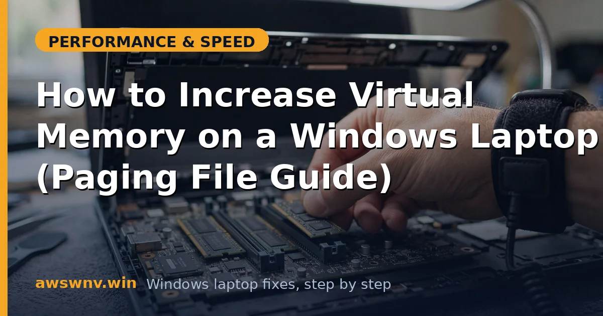How to Increase Virtual Memory on a Windows Laptop (Paging File Guide)
