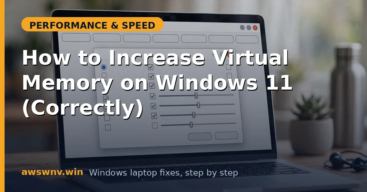 How to Increase Virtual Memory on Windows 11 (Correctly)