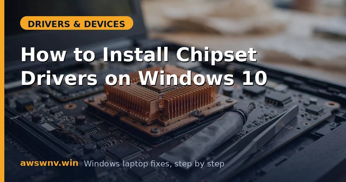 How to Install Chipset Drivers on Windows 10