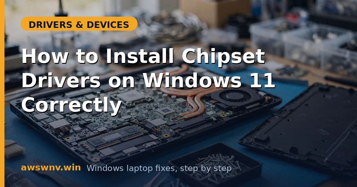 How to Install Chipset Drivers on Windows 11 Correctly