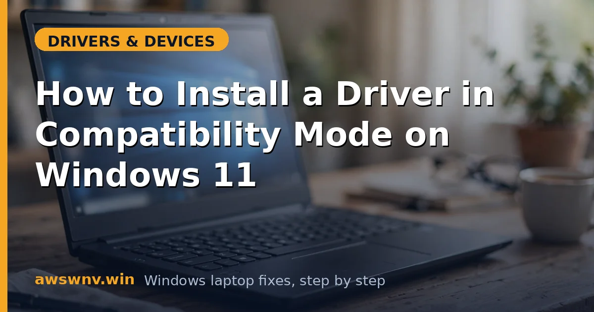 How to Install a Driver in Compatibility Mode on Windows 11