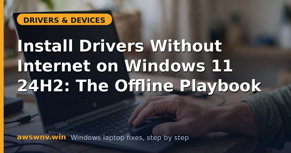 Install Drivers Without Internet on Windows 11 24H2: The Offline Playbook