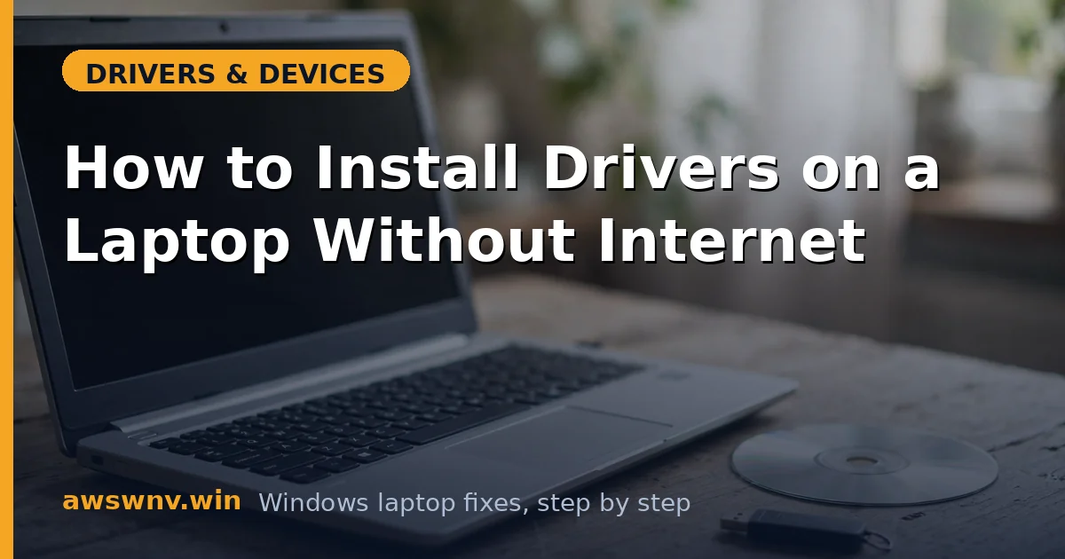 How to Install Drivers on a Laptop Without Internet