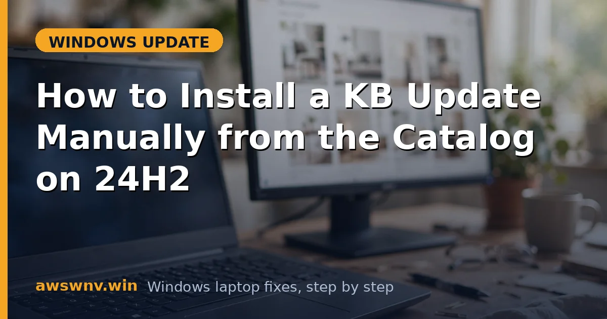 How to Install a KB Update Manually from the Catalog on 24H2