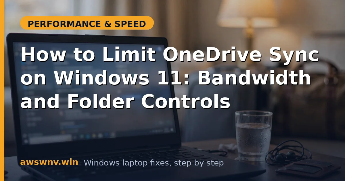 How to Limit OneDrive Sync on Windows 11: Bandwidth and Folder Controls